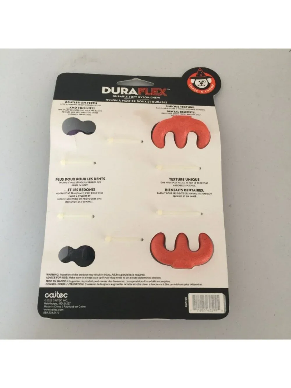DURAFLEX 3 Piece Halloween Themed Flavored Durable Soft Nylon Chews